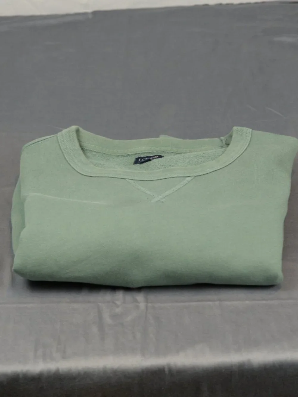 J.Crew Men's Heritage Fleece Crewneck Sweatshirt in Sage Green (XXL)